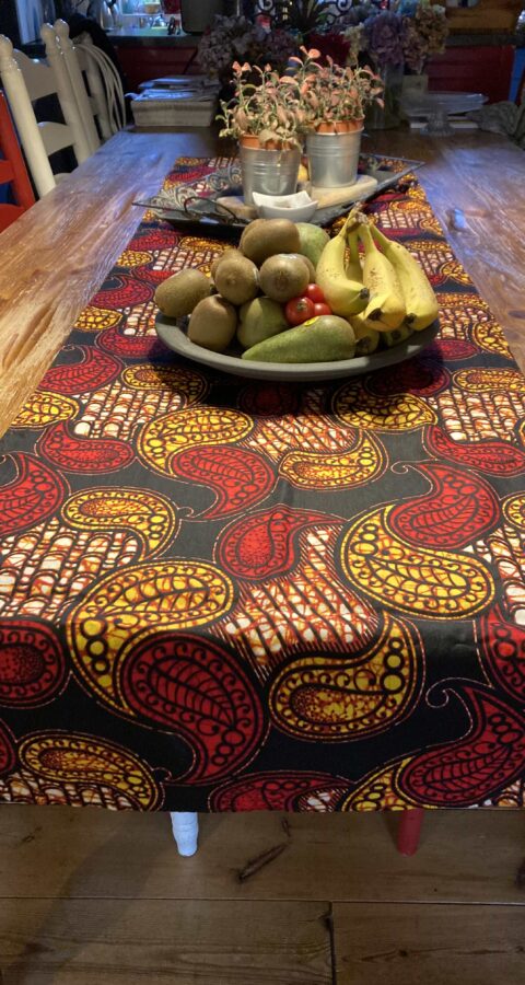 Table Runner Kitenge